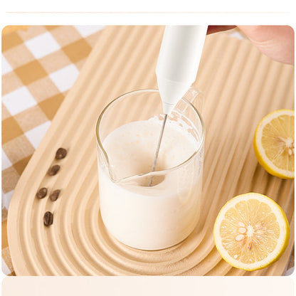 QIAWI™ Rechargeable Handheld Frother, 3-Speed Milk Frother with Double Whisk, Fast Type-C Charging