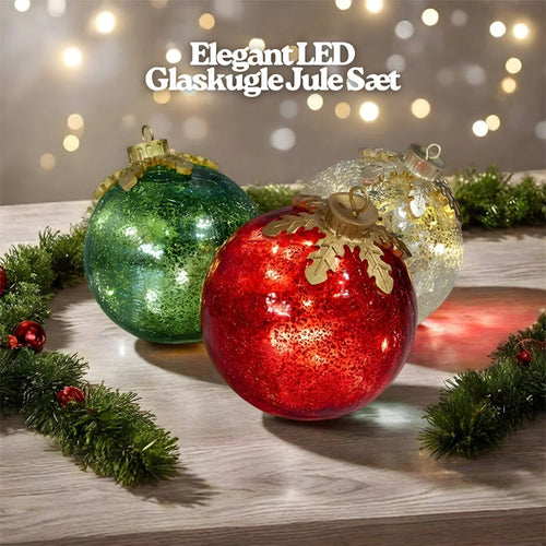 🔥60% OFF⏰50,000+ sold!🎅Glass Tabletop Christmas Ornaments【3ct】🔔🎁