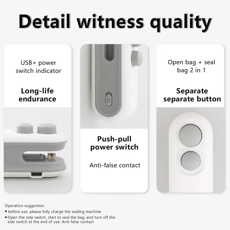 Mini snack bag sealing machine