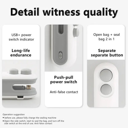 Mini snack bag sealing machine