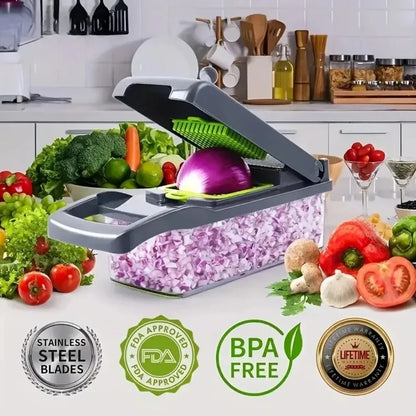 QIAWI ™ – Vegetable Chopper | Easy Veggie Slicer & Food Dicer for Fast Meal Prep